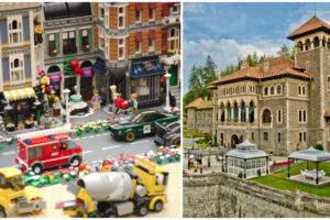 INEDITĂ expoziție de creații din piese LEGO, la Castelul Cantacuzino (Bușteni)