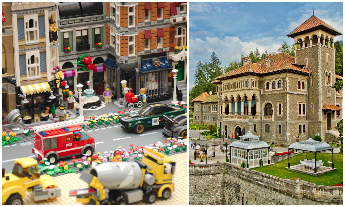 INEDITĂ expoziție de creații din piese LEGO, la Castelul Cantacuzino (Bușteni)